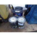 +VAT 2 tins of metal paint and 2 tins of emulsion