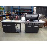 Large gas BBQ with sink and kitchen extension