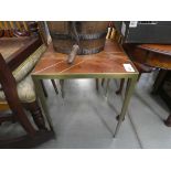 +VAT Brass finished and Jali lamp table