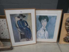Two Modigliani prints