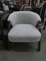 Upholstered tub chair