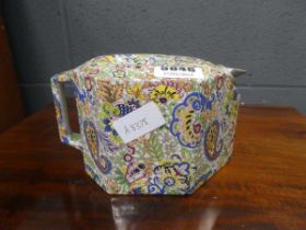 Chintz patterned teapot