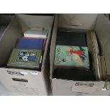 2 x boxes containing classic novels and children's annuals