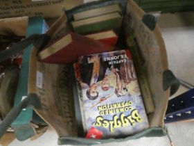 Bag containing quantity Biggles novels, Beatrix Potter and other novels