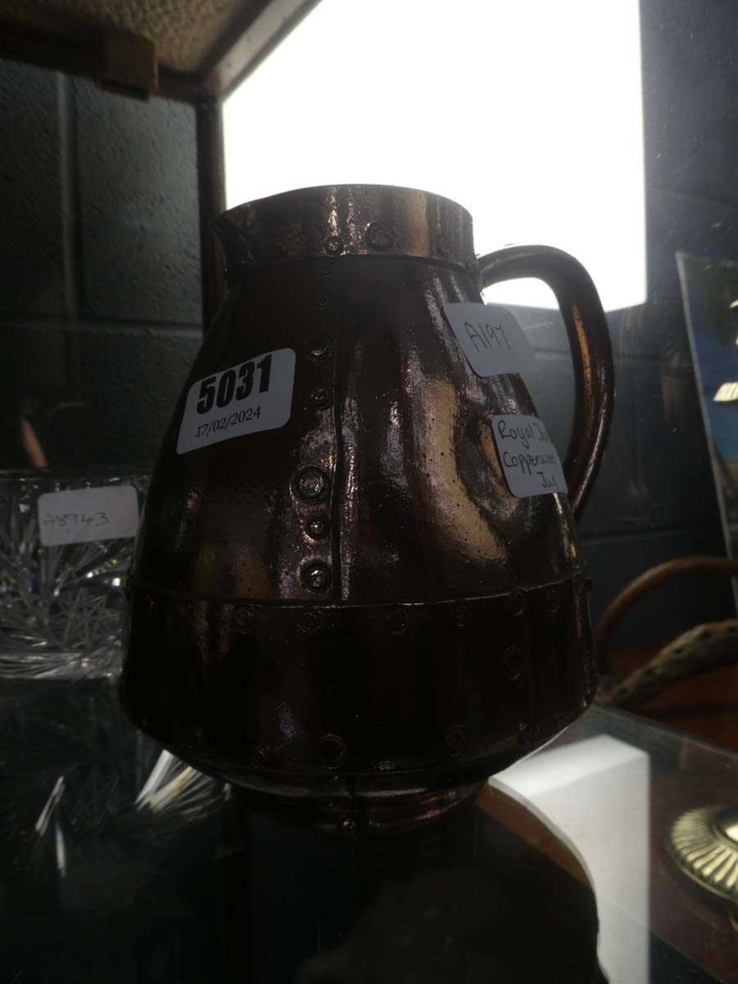 Royal Doulton copper ware jug