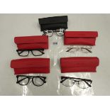 +VAT 5x pairs of Guess reading glasses