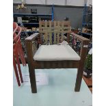 Wooden garden chair