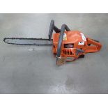 Husqvarna petrol powered chainsaw