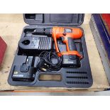 Black & Decker battery drill with 2 batteries and charger