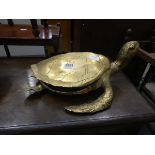 Brass figure of a turtle