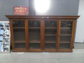 Edwardian 4 door glazed bookcase