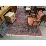 Large multicoloured floral carpet Approx dimensions: width 6'4" x 10'6