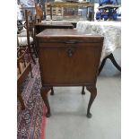 Reproduction walnut pot cupboard