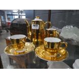 Royal Worchester gilt decorated part tea service