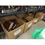 5 boxes containing a large quantity of reference books to include the history of punch, the works of