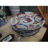 Stack of Imari plates