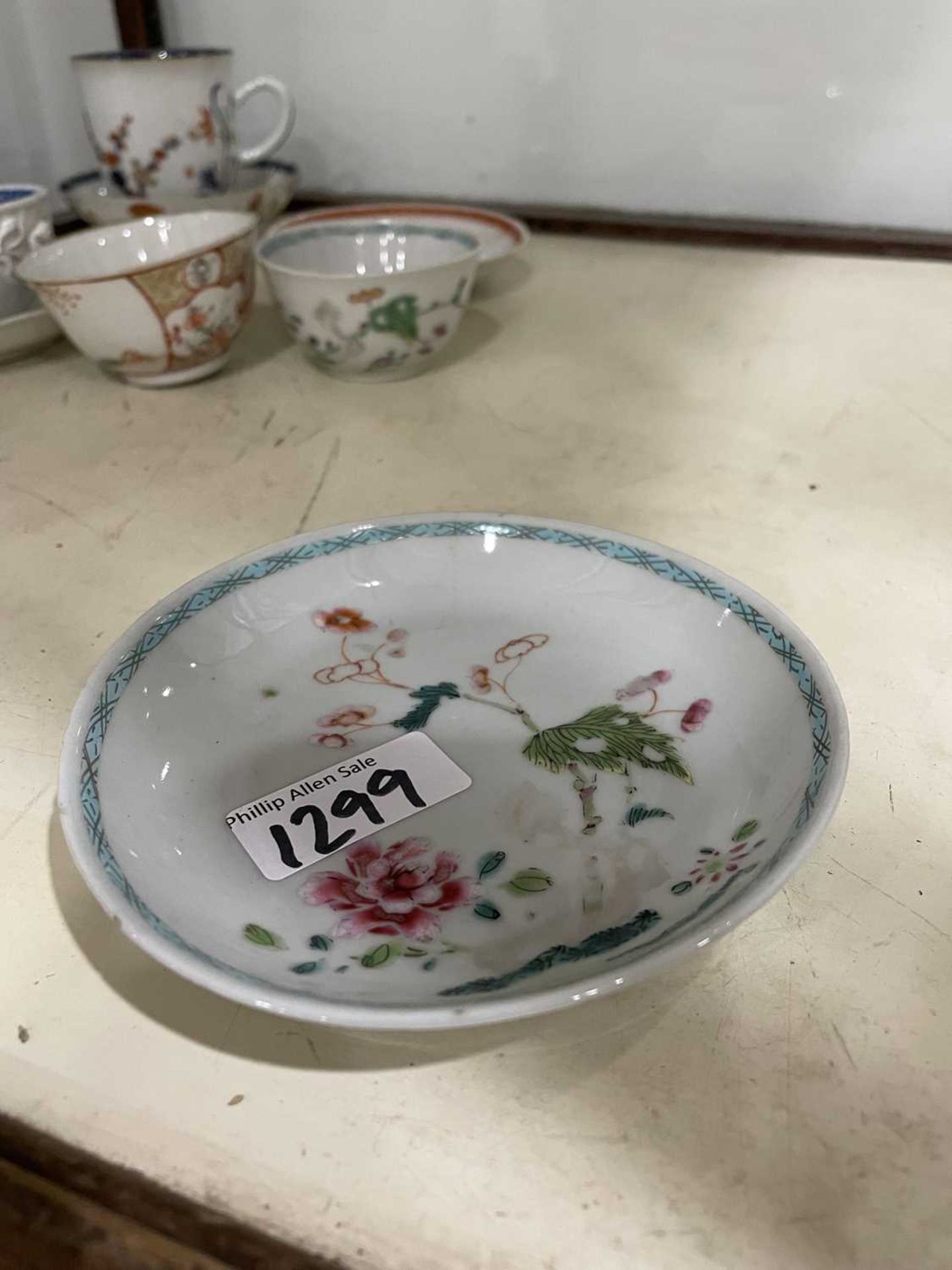Twelve matching Chinese and other tea bowls, cups and saucers, each decorated in a different - Image 37 of 114