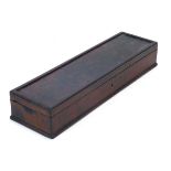 A mid/late 20th century Chinese hardwood box of long rectangular form, 81 x 22 x 13 cm *from the