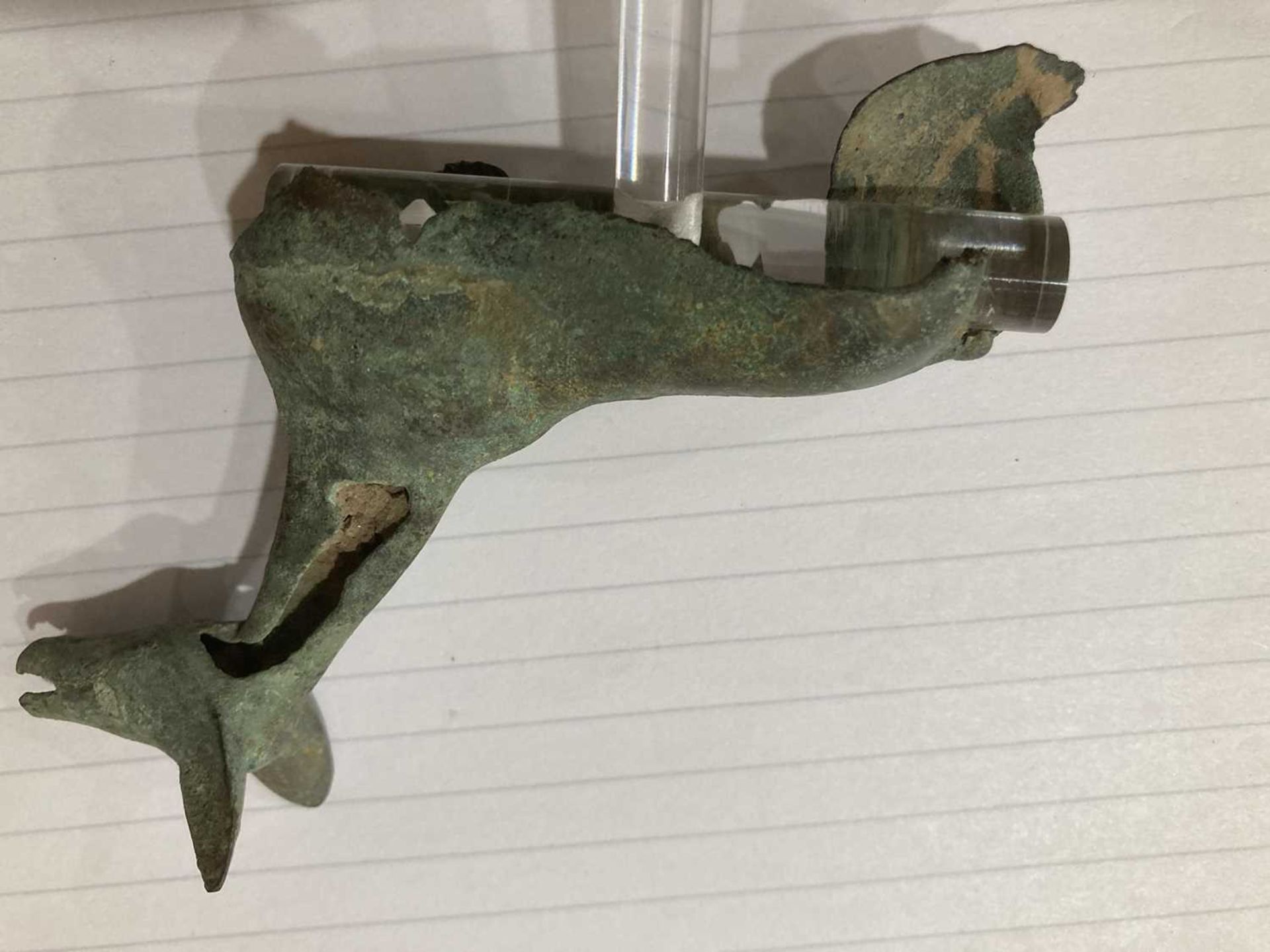 An archaic Chinese green patinated bronze figure modelled as a horse, h. 8 cm and a further group of - Image 11 of 19