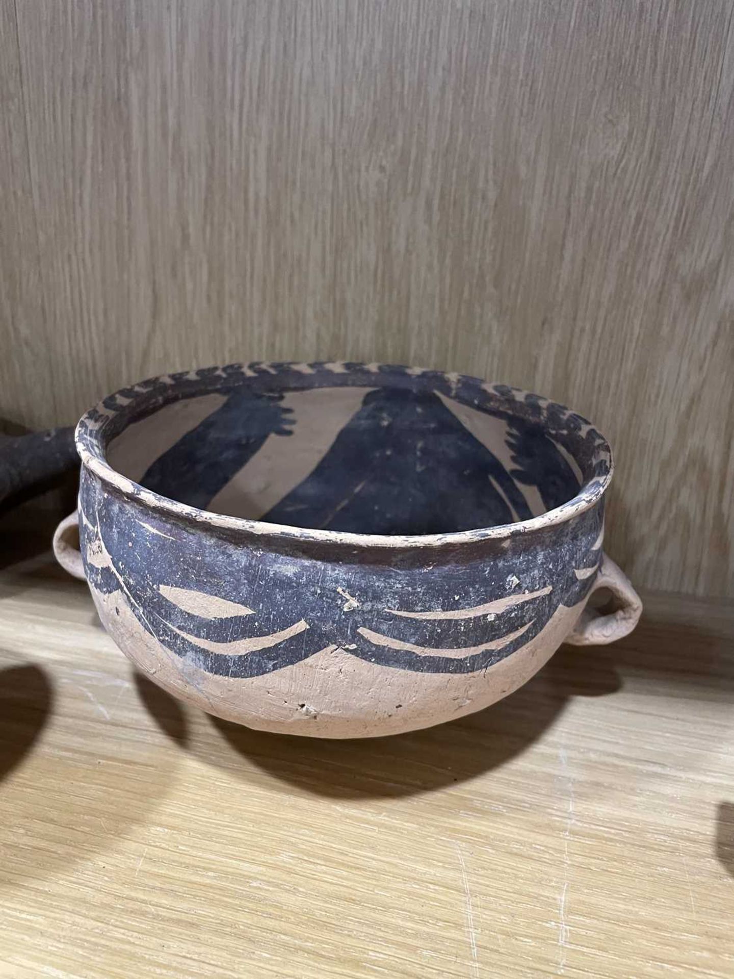 A Chinese archaic pottery vessel of bird shaped design, h. 12 cm, together with seventeen further - Image 6 of 28