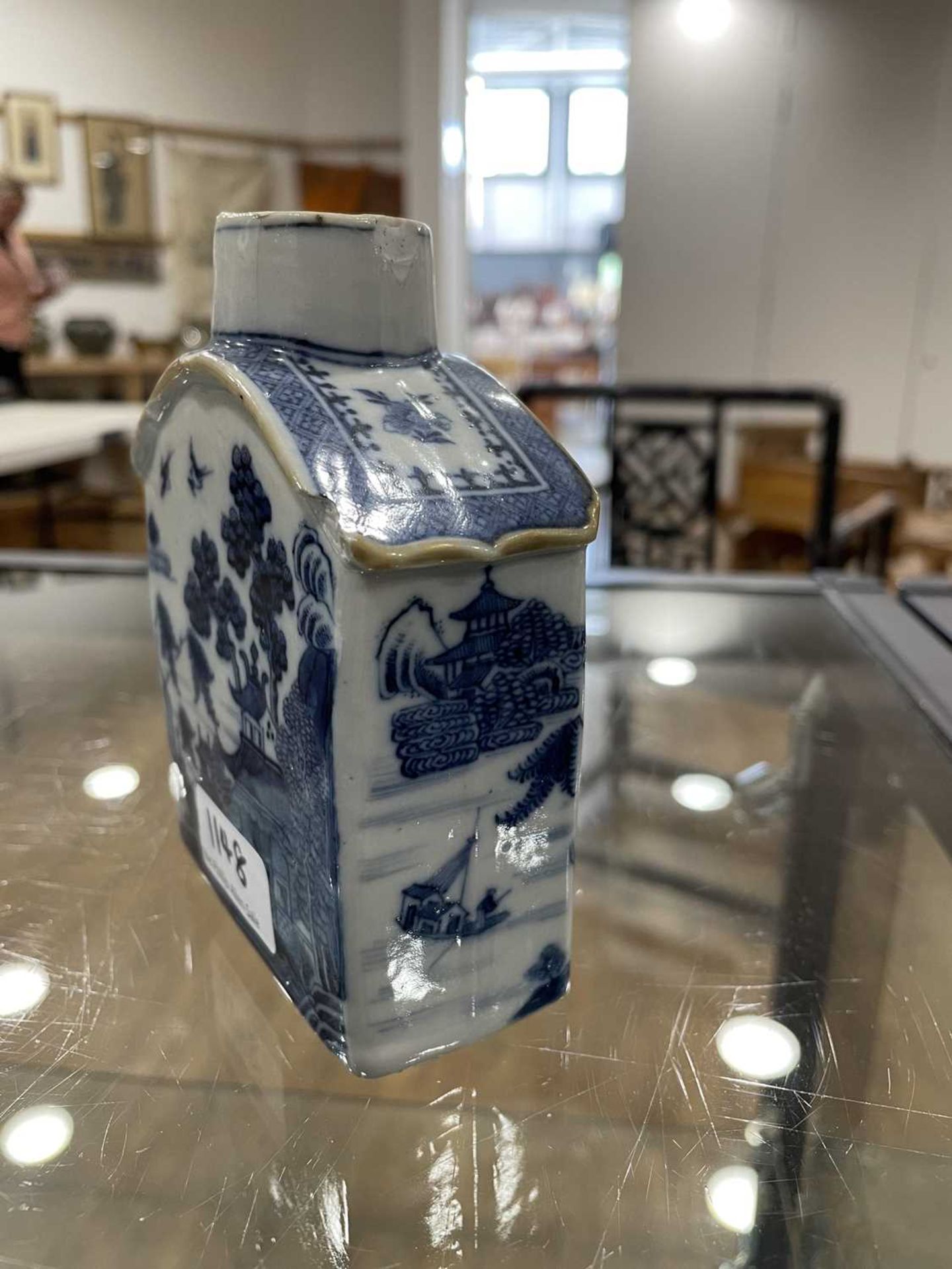 A mixed group of Chinese and other blue and white ceramics including beads, lidded vases, caddies - Image 12 of 82