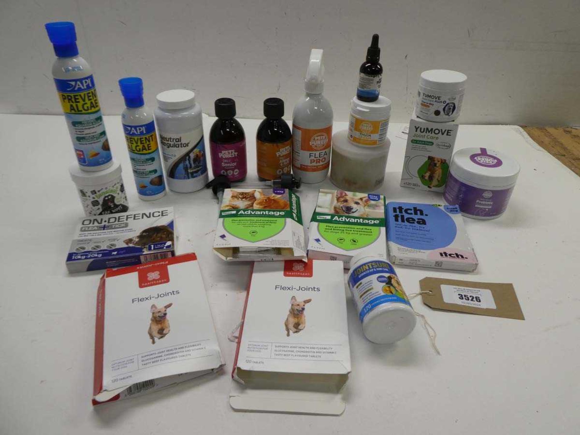 +VAT Pet health products including joint care, Flea protection, ear wipes, Allergy & Itch