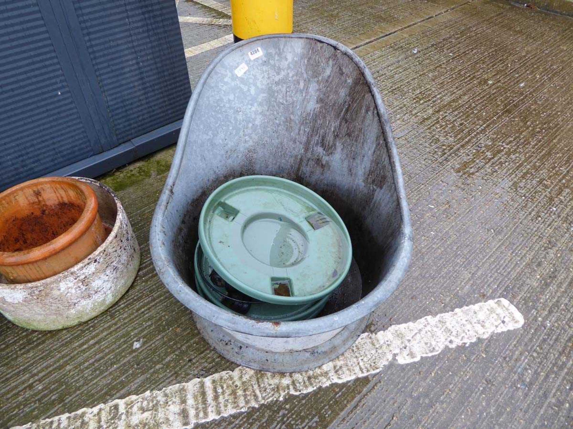 Galvanised bath and plant trolley wheels