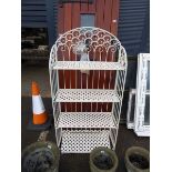 4 shelf metal rack