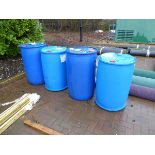 4 large Ad Blue containers