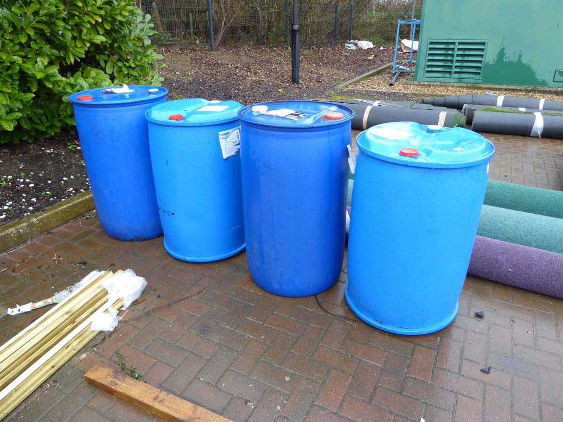 4 large Ad Blue containers