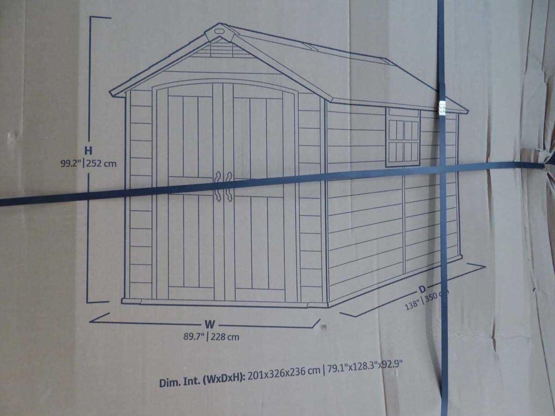 +VAT 2 large boxed sheds - parts only - Image 2 of 2