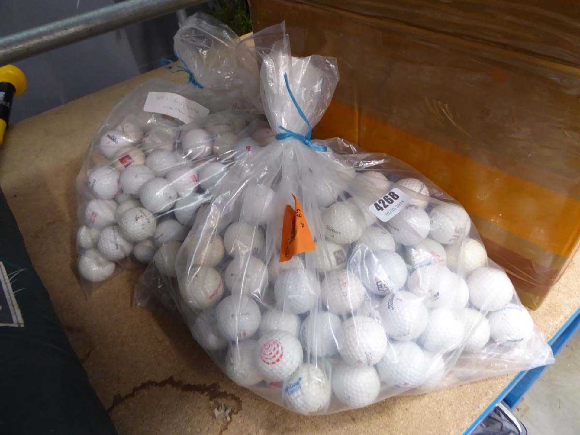 2 bags of golf balls