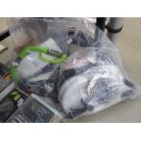 2 x bags containing pressure washer spares and various other small tools and accessories