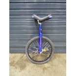 Blue unicycle