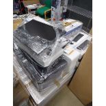 Pallet of printers, keyboards and other office consumables