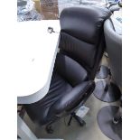 +VAT Black high back executive style swivel armchair
