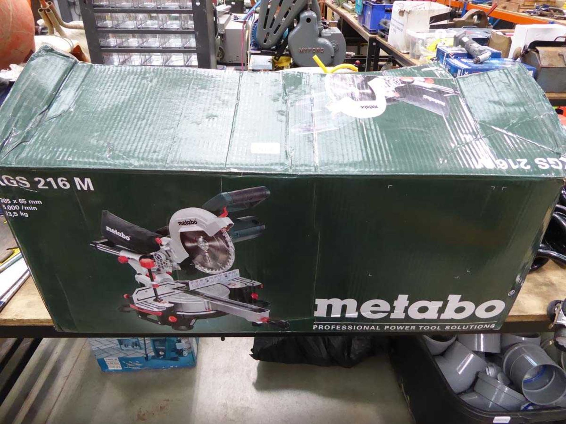 Metabo boxed chop saw
