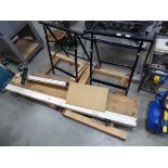 2 x trestles and a flat pack work bench