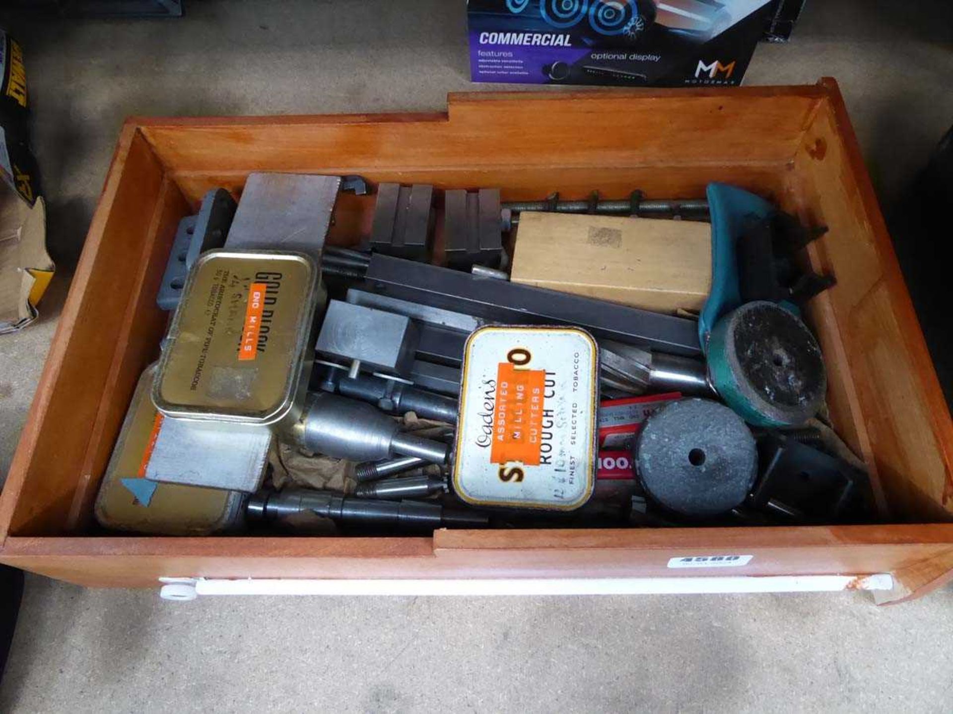 Box of milling and lathe tools