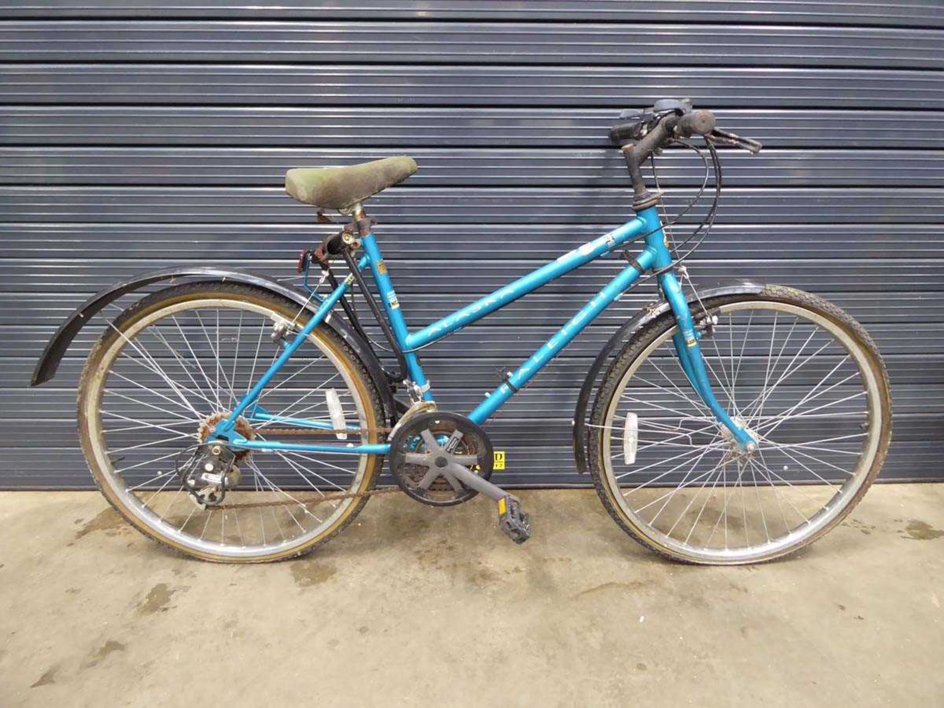 Turquoise girls mountain bike