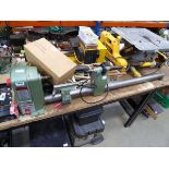 5 speed wood lathe with accessories