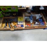 2 wooden drawers of chisels and various other small bits