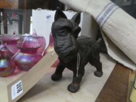 Cast iron figure of a Scottie dog