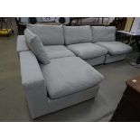 +VAT Corner suite in 4 sections, plus two matching footstools