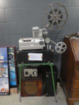 RAF World War II projector with associated transformer and cables