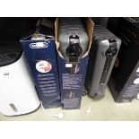 +VAT 2 grey boxed Delonghi oil filled radiators and 1 unboxed oil filled radiator