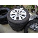 3 Volkswagen Golf alloy wheels and tyres size 2055516
