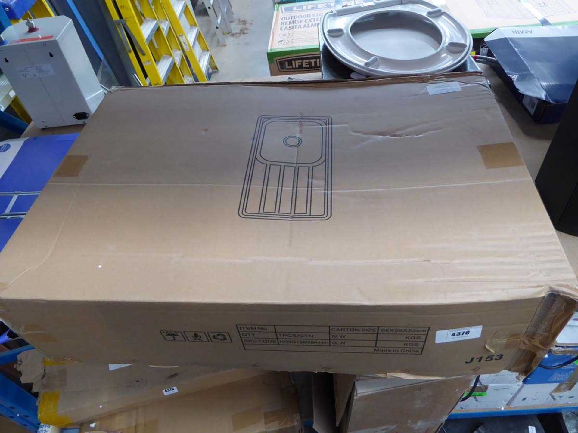 +VAT Stainless steel boxed kitchen sink - Bild 3 aus 3