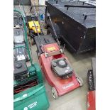 Mountfield petrol powered rotary mower with grass box