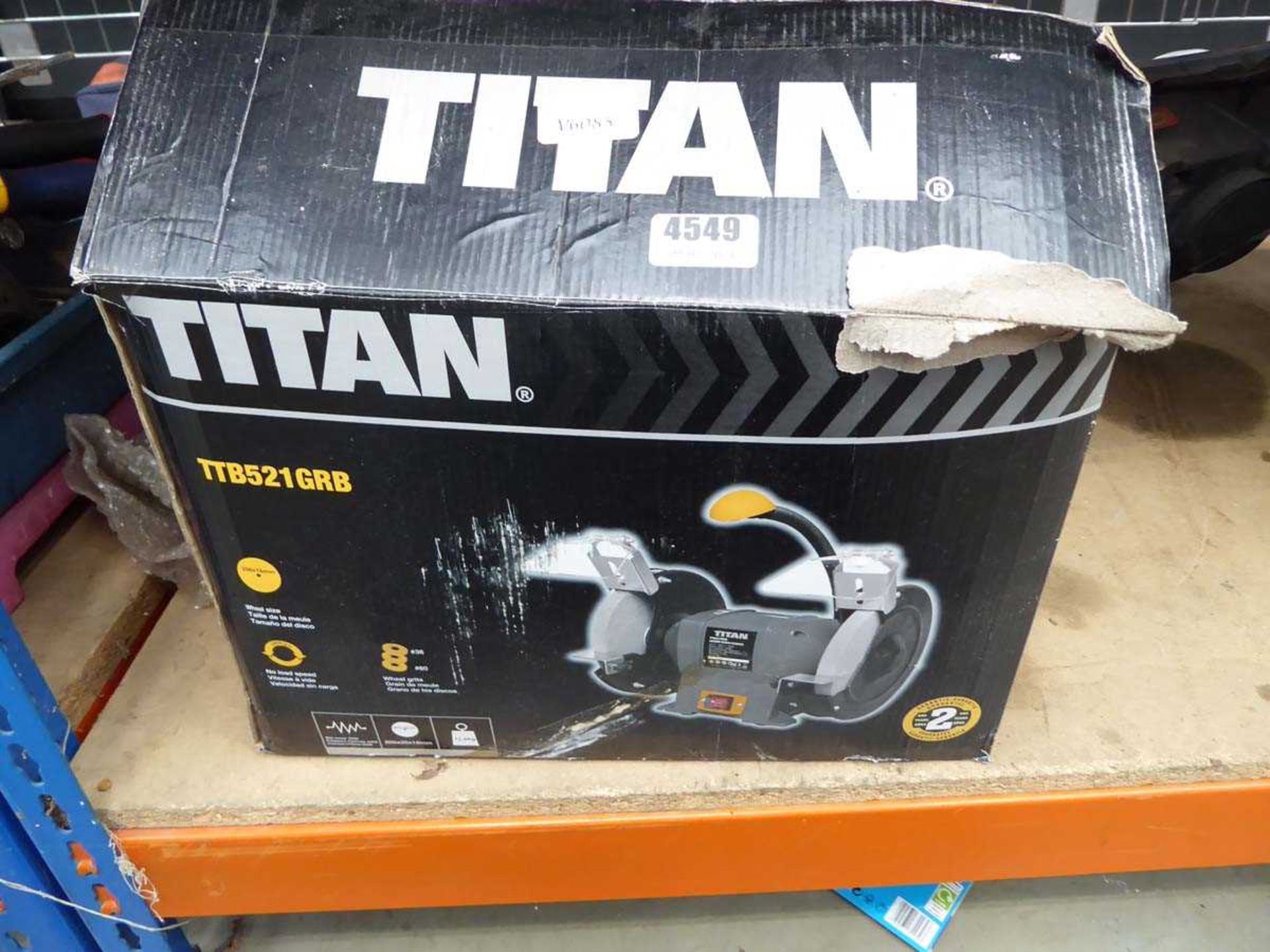 Titan double ended bench grinder